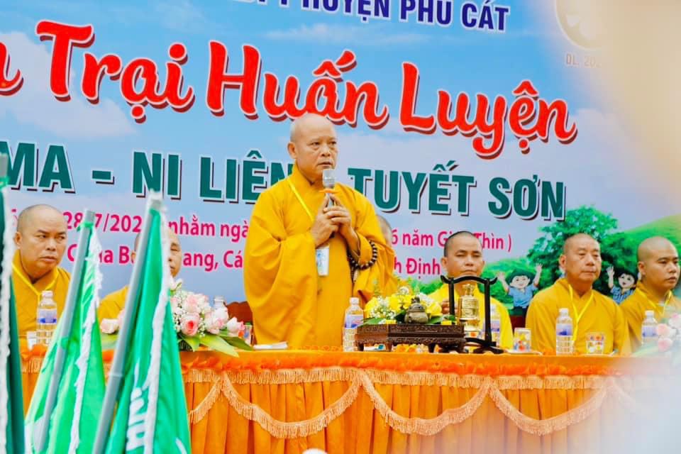 Huyện Phù Cát: Khai mạc Liên trại Huấn luyện Anoma-Ni Liên, Tuyết Sơn.